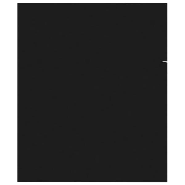 Badmöbel-Set Schwarz Holzwerkstoff