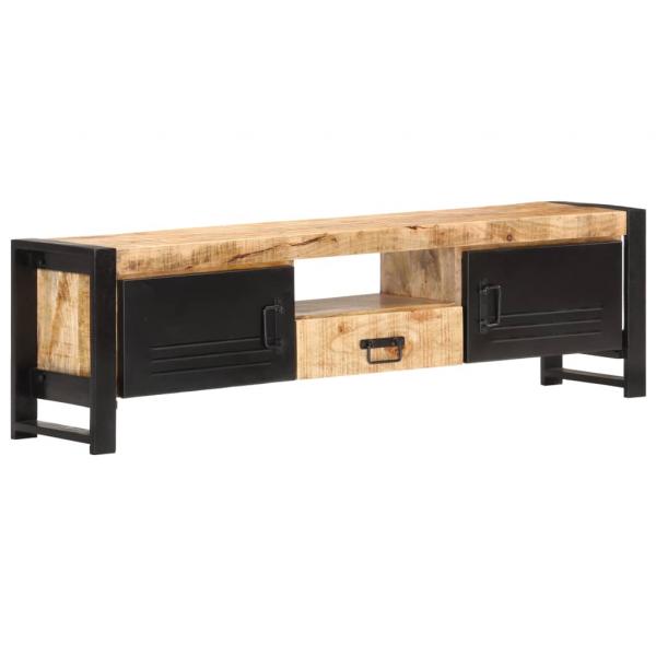 ARDEBO.de - TV-Schrank 140x30x40 cm Raues Mangoholz