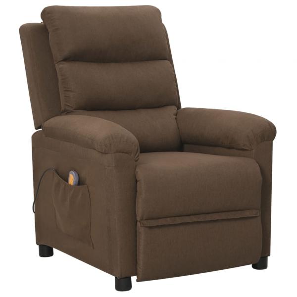 ARDEBO.de - Massagesessel Braun Stoff