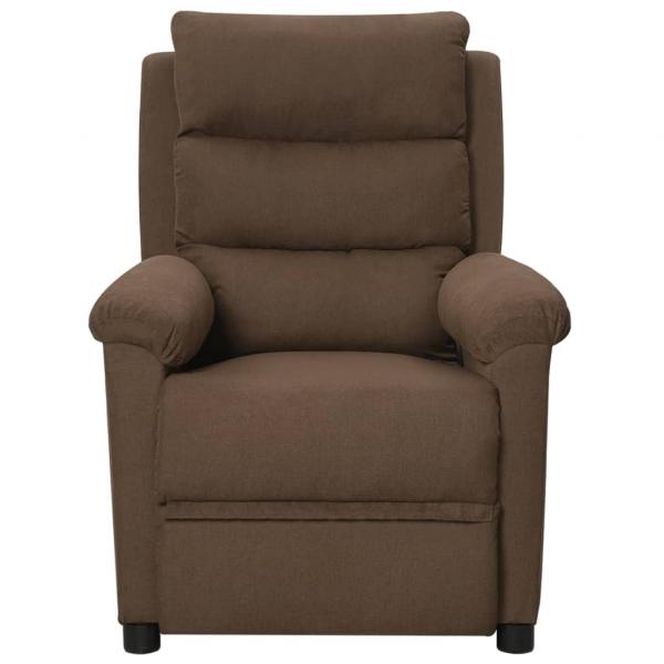 Massagesessel Braun Stoff
