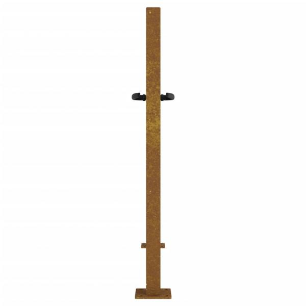 Gartentor 105x80 cm Cortenstahl Gras-Design