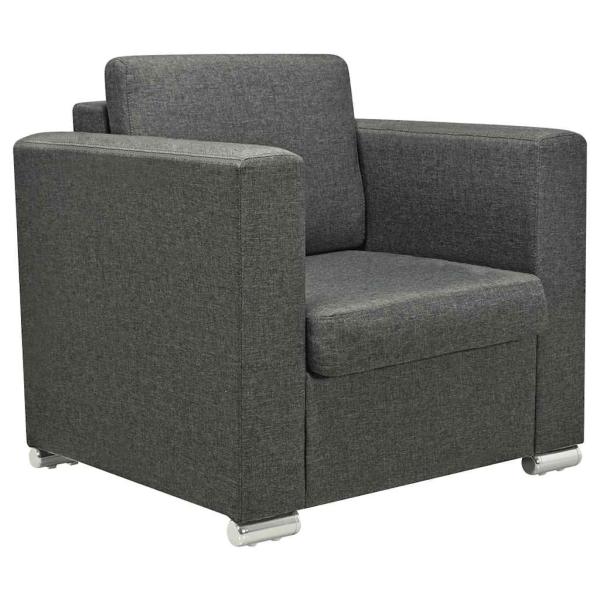 Sessel Dunkelgrau Stoff