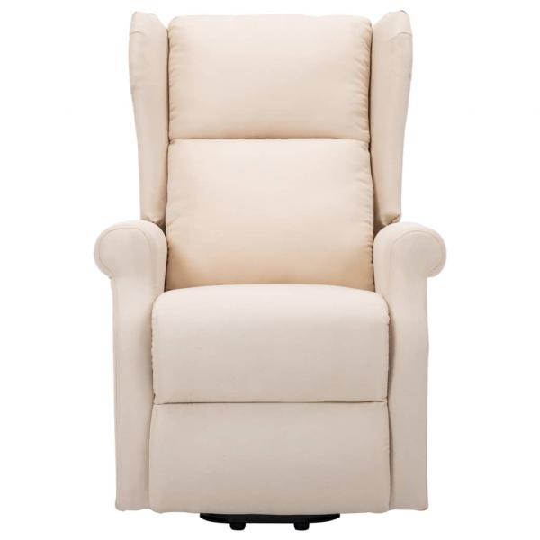 Aufstehsessel Creme Stoff