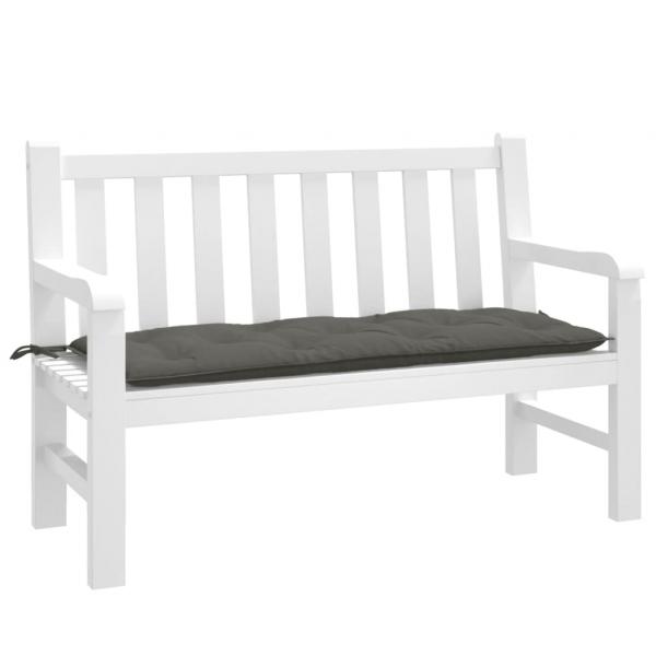 ARDEBO.de - Gartenbank-Auflage Melange Dunkelgrau 120x50x7 cm Stoff