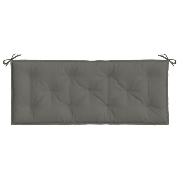 Gartenbank-Auflage Melange Dunkelgrau 120x50x7 cm Stoff