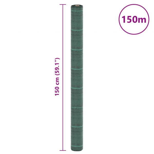 Unkrautvlies Grün 1,5x150 m PP
