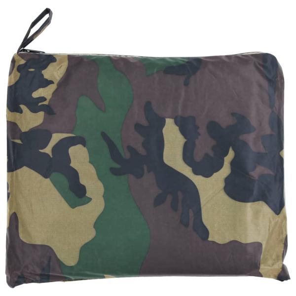 Tarnfarben Regenbekleidung für Männer 2-teilig mit Kapuze Größe M