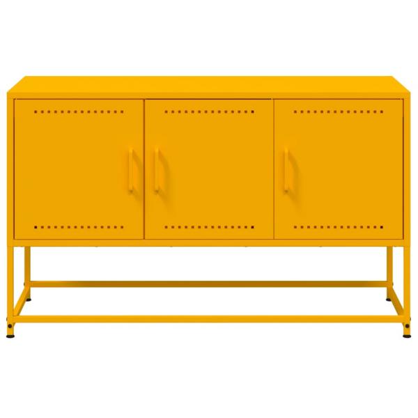 TV-Schrank Senfgelb 100,5x39x60,5 cm Stahl