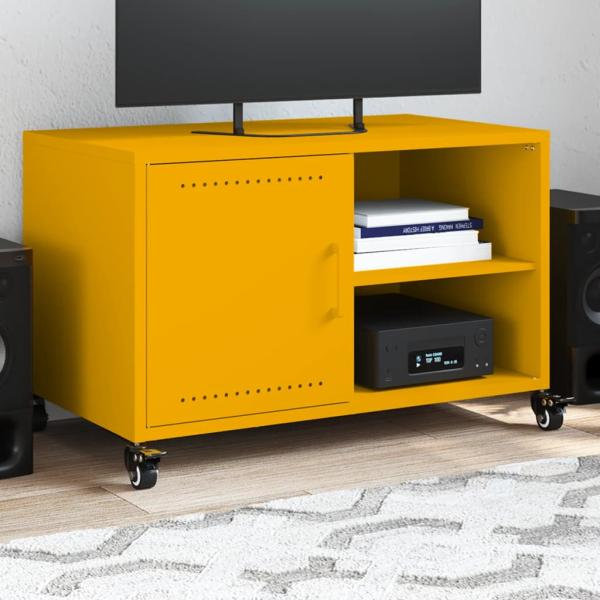 ARDEBO.de - TV-Schrank Senfgelb 68x39x43,5 cm Stahl