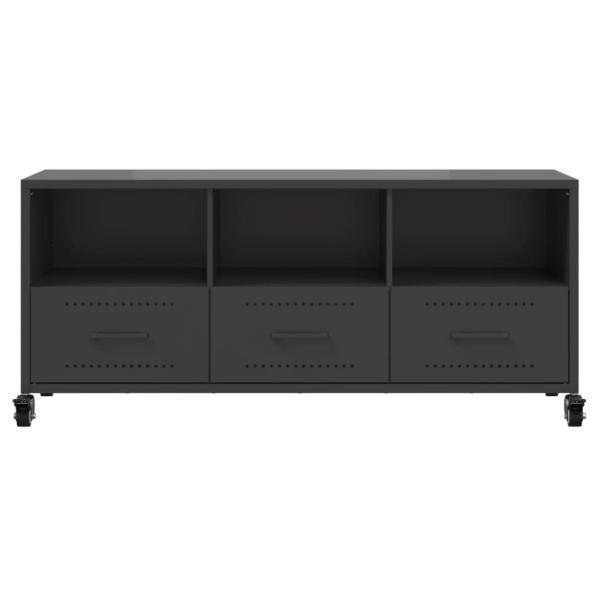 TV-Schrank Schwarz 100,5x39x43,5 cm Stahl