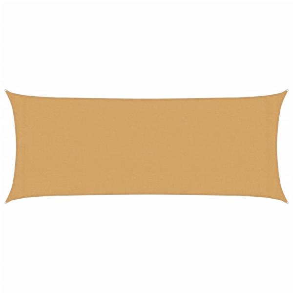Sonnensegel 160 g/m² Rechteckig Sandfarben 2x5 m HDPE