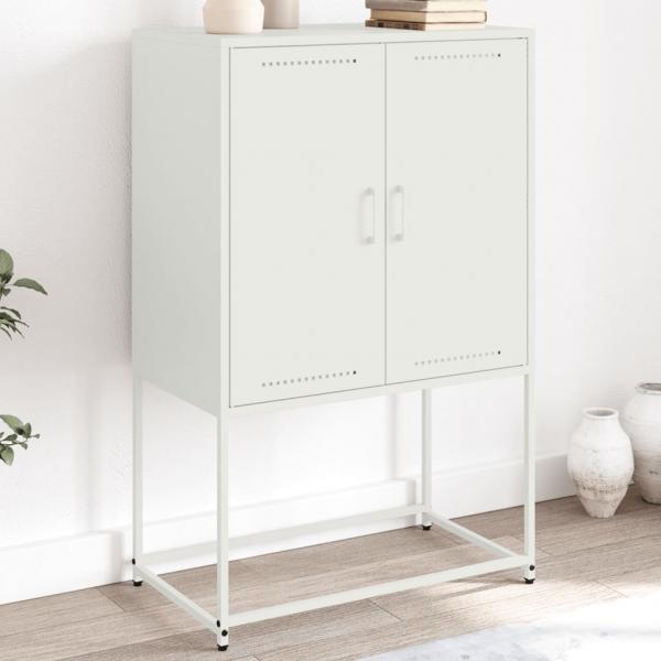 ARDEBO.de - TV-Schrank Weiß 68x39x60,5 cm Stahl