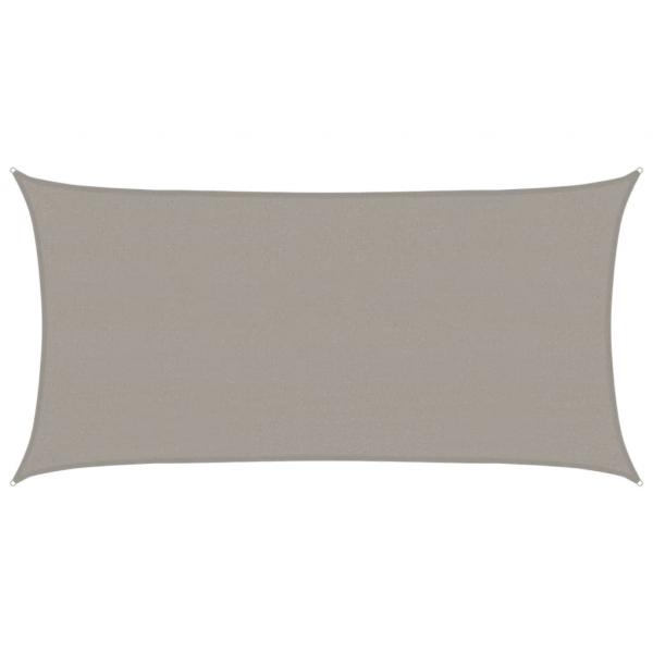 Sonnensegel 160 g/m² Rechteckig Hellgrau 2x3,5 m HDPE