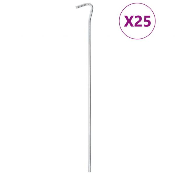 ARDEBO.de - Zeltheringe 25 Stk. 30 cm Ø5 mm Verzinkter Stahl
