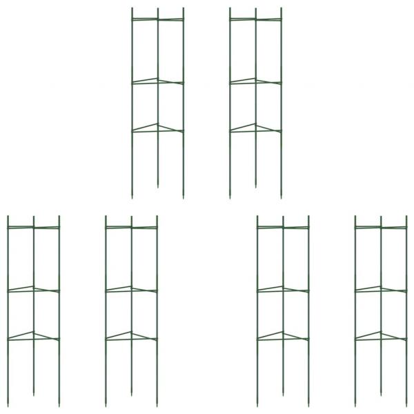 Tomatenkäfige 6 Stk. 116 cm Stahl und PP