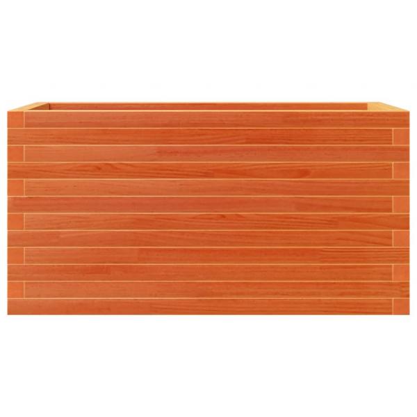 Pflanzkübel Wachsbraun 90x40x46 cm Massivholz Kiefer