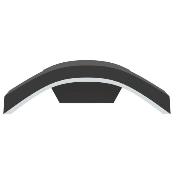 LED-Außenwandleuchten 2 Stk. Schwarz Aluminiumdruckguss