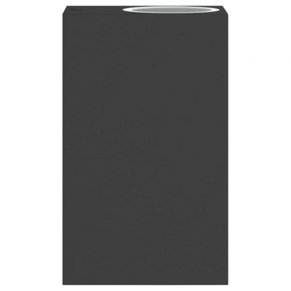 Außenwandleuchten 2 Stk. Schwarz Aluminiumdruckguss