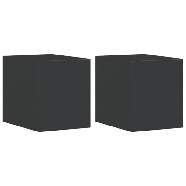 Außenwandleuchten 2 Stk. Schwarz Aluminiumdruckguss
