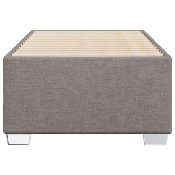 Bettgestell Taupe 80x200 cm Stoff