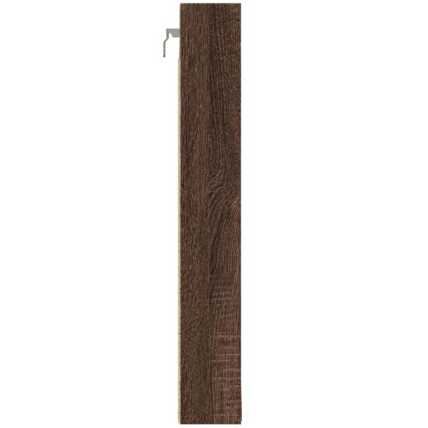ARDEBO.de - Vitrinenschrank Braun Eichen-Optik 100x8,5x58 cm Holzwerkstoff