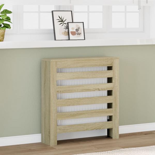 ARDEBO.de - Heizkörperverkleidung Sonoma-Eiche 78x20x82 cm Holzwerkstoff