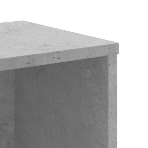 Bücherregal Betongrau 50x25x105 cm Holzwerkstoff