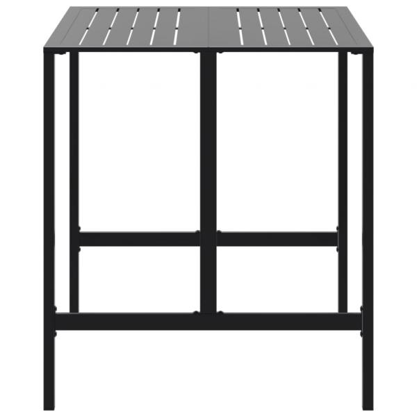 Bartisch Schwarz 100x100x110 cm Pulverbeschichteter Stahl