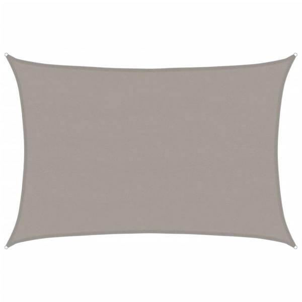 Sonnensegel 160 g/m² Rechteckig Hellgrau 5x7 m HDPE