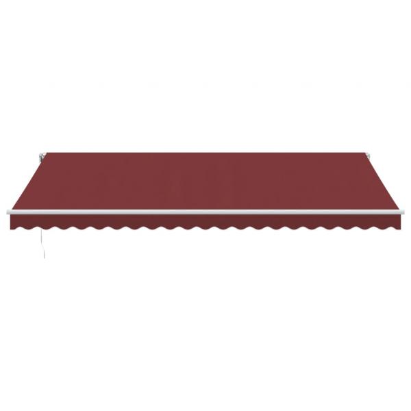 Markise Automatisch mit LED Weinrot 500x350 cm