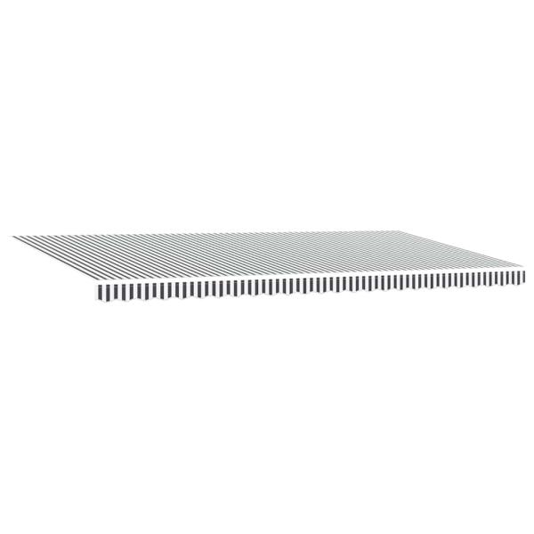 Markise Automatisch Einziehbar Anthrazit und Weiß 600x300 cm