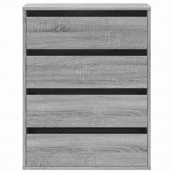 Kommode Grau Sonoma 60x41x76 cm Holzwerkstoff