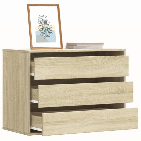 ARDEBO.de - Kommode Sonoma-Eiche 80x41x58 cm Holzwerkstoff