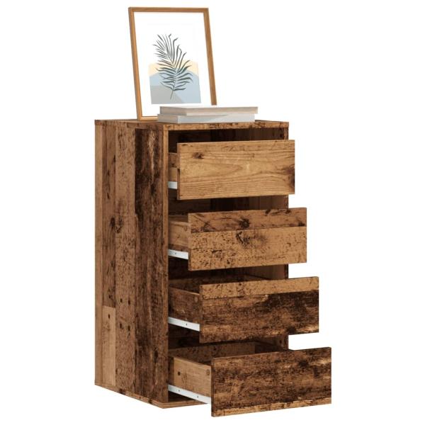 ARDEBO.de - Kommode Altholz-Optik 40x41x76 cm Holzwerkstoff