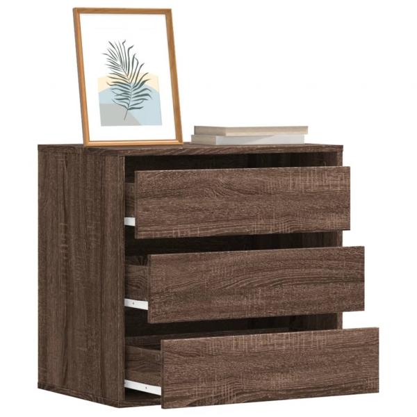 ARDEBO.de - Kommode Braun Eichen-Optik 60x41x58 cm Holzwerkstoff