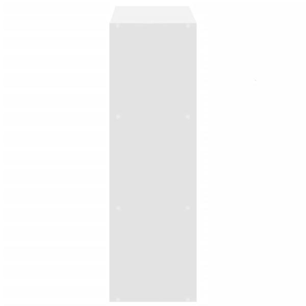 Bücherregal Weiß 102x32x102 cm Holzwerkstoff