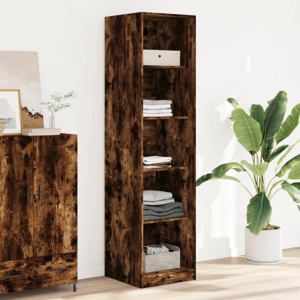 ARDEBO.de - Kleiderschrank Räuchereiche 50x50x200 cm Holzwerkstoff