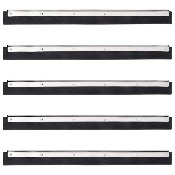 ARDEBO.de - Bodenabzieher 5 Stk. 45,5x2x5 cm Stahl und Gummi