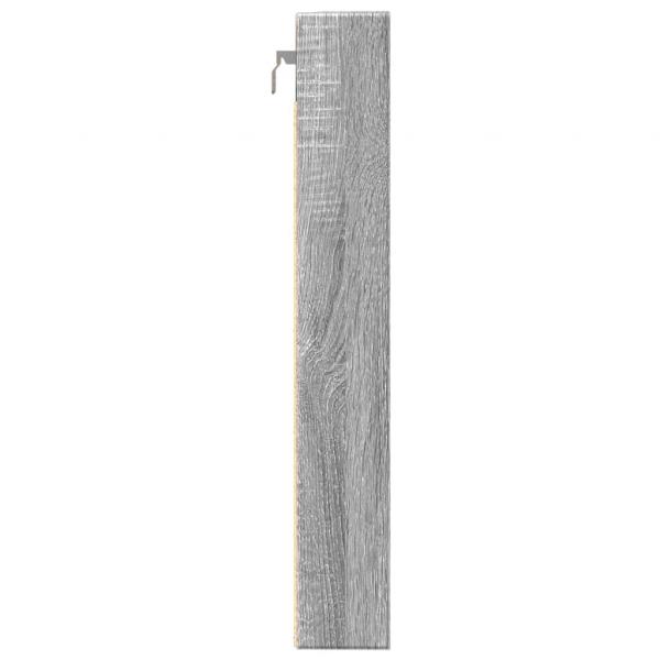 Vitrinenschrank Grau Sonoma 80x8,5x58 cm Holzwerkstoff