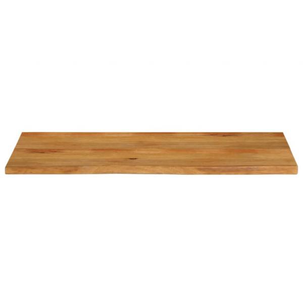 Tischplatte mit Baumkante 140x60x3,8 cm Massivholz Mango