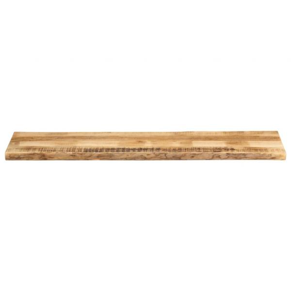 Tischplatte mit Baumkante 160x40x3,8 cm Raues Mango Massivholz