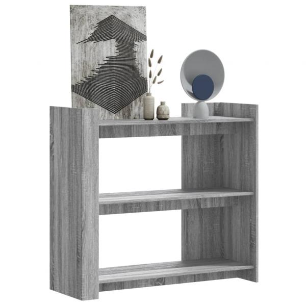 ARDEBO.de - Konsolentisch Grau Sonoma 100x35x90 cm Holzwerkstoff