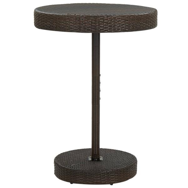 ARDEBO.de - 5-tlg. Gartenbar-Set mit Kissen Braun Poly Rattan