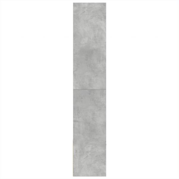 Bücherregal Betongrau 100x36x189 cm Holzwerkstoff