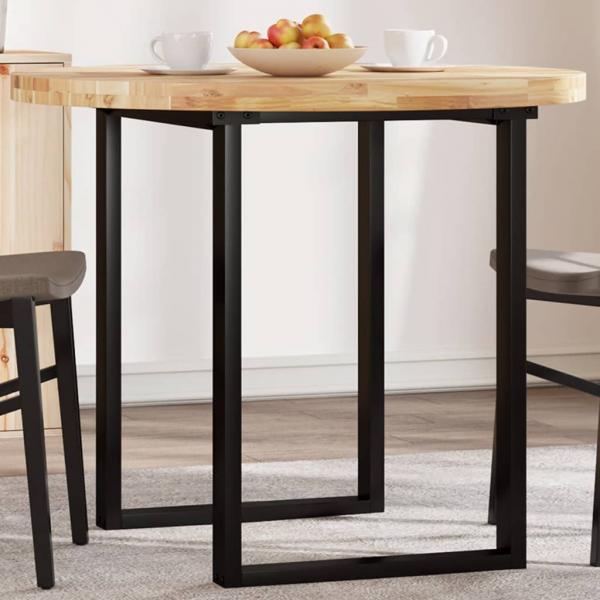 ARDEBO.de - Tischplatte Rund Ø90x4 cm Massivholz Akazie