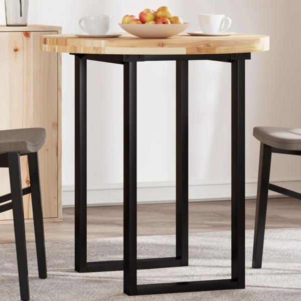 ARDEBO.de - Tischplatte Rund Ø70x4 cm Massivholz Akazie
