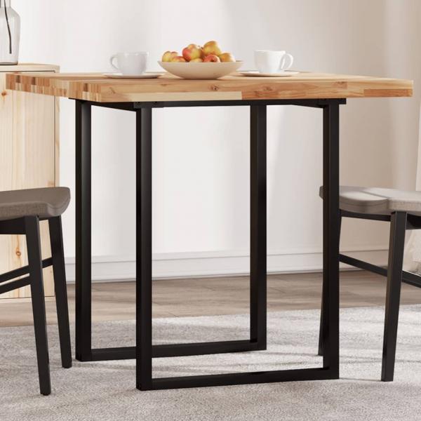 ARDEBO.de - Tischplatte Quadratisch 80x80x4 cm Massivholz Akazie