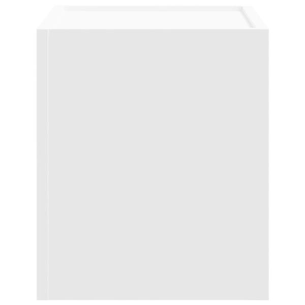 Wand-Nachttisch Weiß 45x30x35 cm