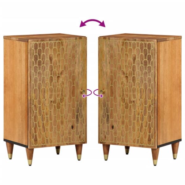 Beistellschrank 40x33x75 cm Massivholz Mango