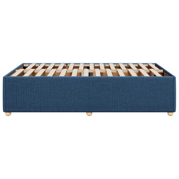 Bettgestell Blau 120x200 cm Stoff
